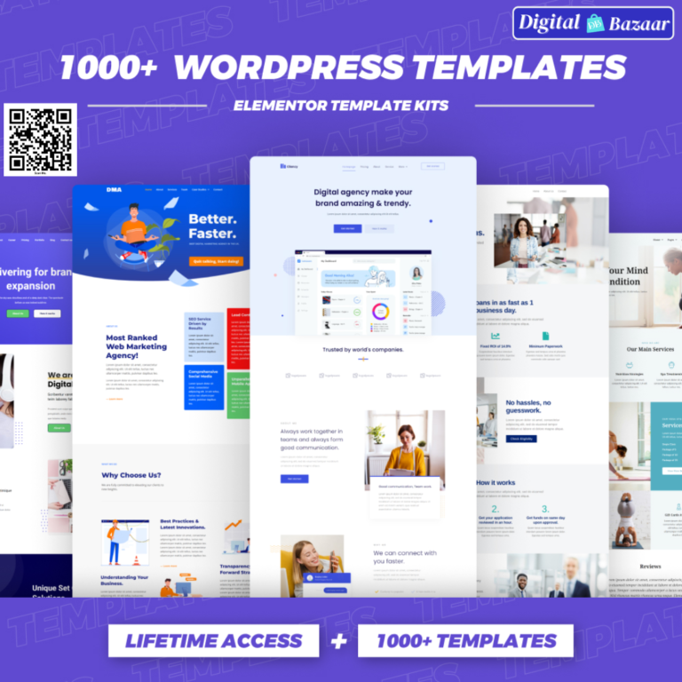 1000+ WordPress Elementor Template Kits